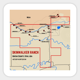 Mapping the ranch Sticker